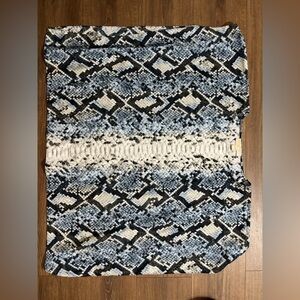 MICHAEL KORS Snake Print Blue Top